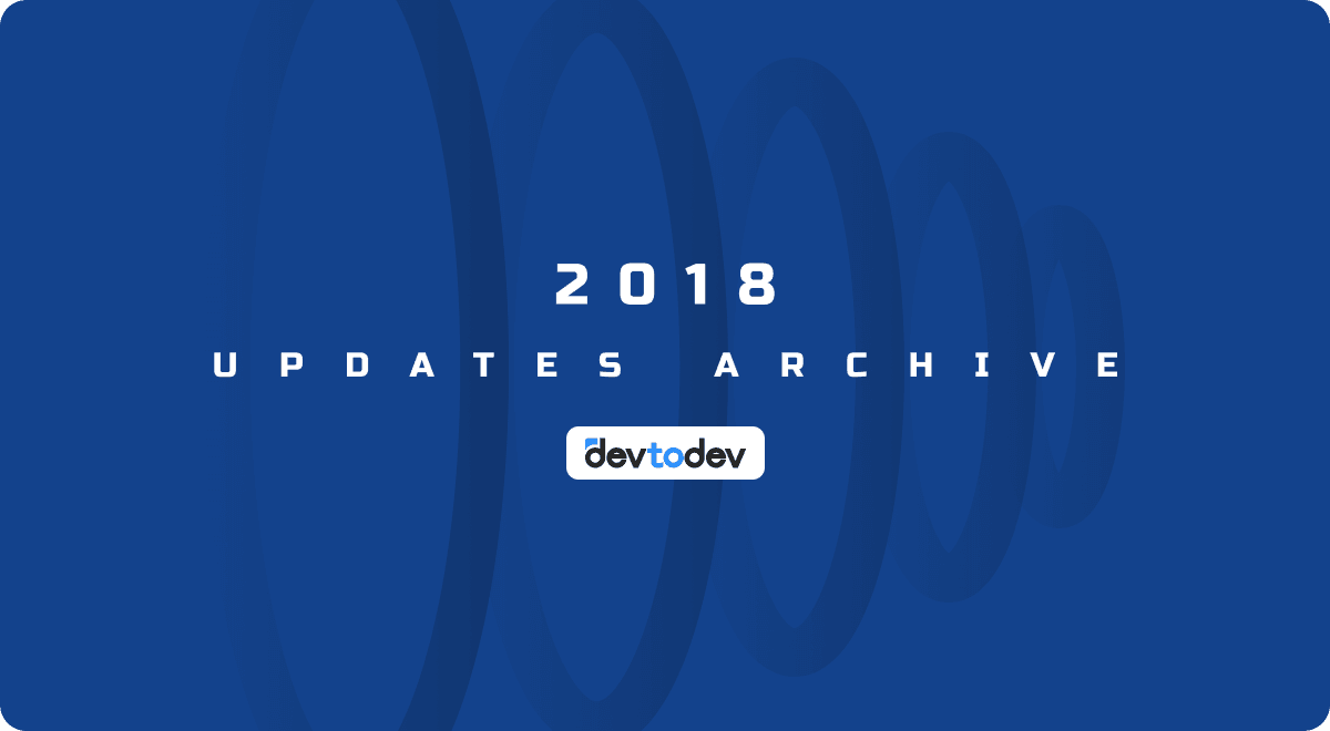 devtodev Key Milestones in 2018