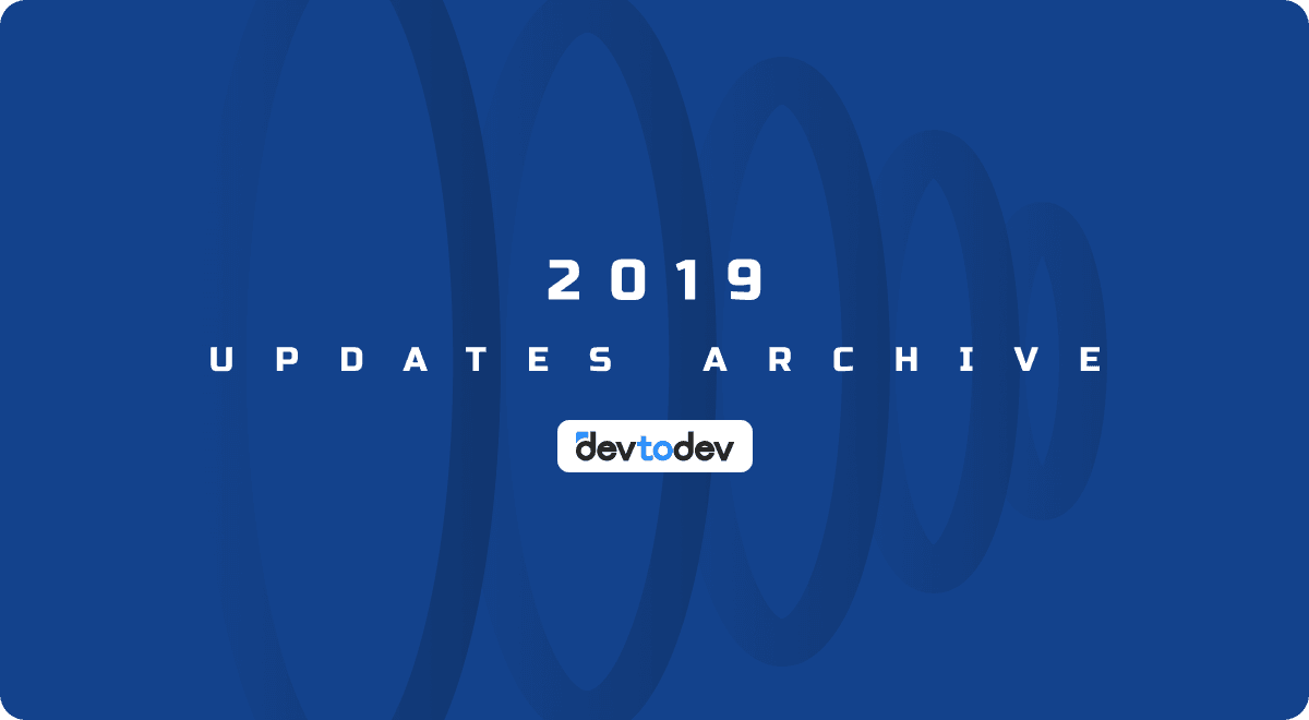 devtodev Key Milestones in 2019 devtodev Key Milestones in 2019